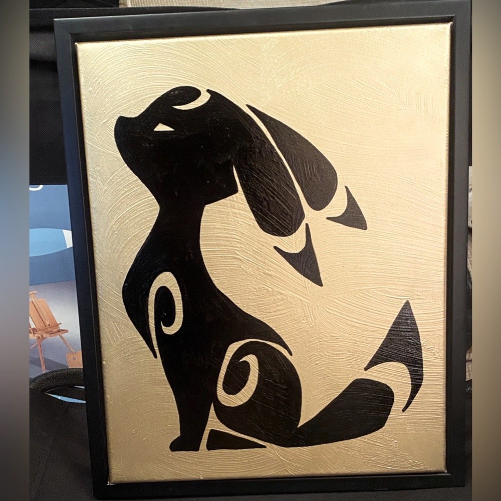 Pokémon moon kitty umbreon painting
